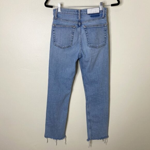 Re/Done High Rise Stovepipe Jeans - Picture 2 of 7